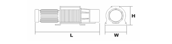 DUKE DU-214電動卷揚(yáng)機(jī)尺寸圖